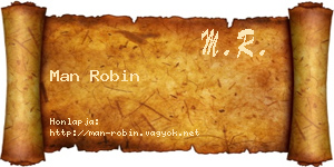 Man Robin névjegykártya